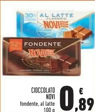 Conad Novi Gianduja Cioccolato Alle Nocciole Gianduja 100 G(ml) offerta