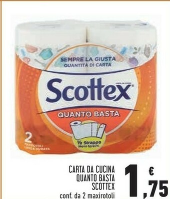 Conad Scottex Carta Da Cucina Quanto Basta offerta
