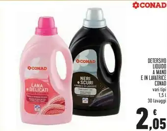 Conad Conad Detersivo Liquido Lavatrice offerta