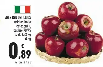 Conad Mele Red Delicius offerta
