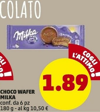 PENNY Milka ChocoWafer 180 G(ml) offerta