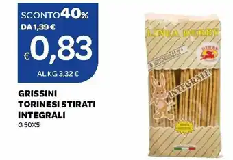 Ekom Grissini Torinesi Stirati Integrali 50x5 g offerta