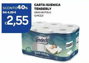 Ekom Tenderly Carta Igienica Gran Rotolo 12 Pezzi offerta