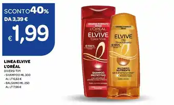 Ekom L'Oréal Linea Elvive 250-300 ml offerta
