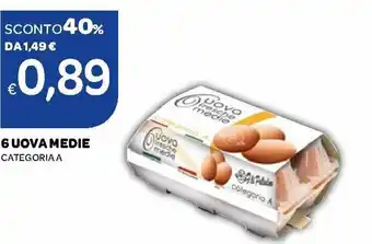 Ekom 6 Uova Medie Categoria A offerta