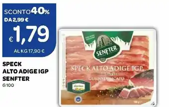 Ekom Senfter Speck Alto Adige IGP 100 g offerta