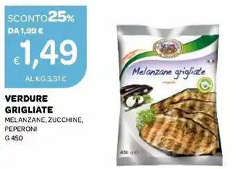 Ekom Verdure Grigliate Melanzane, Zucchine, Peperoni 450 g offerta