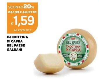 Ekom Galbani Bel Paese Caciottina Di Capra offerta
