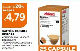 Ekom Ristora Caffè in Capsule offerta