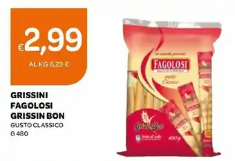 Ekom Fagolosi Grissini Grissin Bon Gusto Classico 480 g offerta