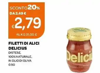 Ekom Delicius Filetti Di Alici 90 g offerta
