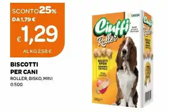 Ekom Biscotti Per Cani Roller, Bisko, Mini 500 g offerta