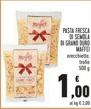 Conad Maffei Pasta Fresca Di Semola Di Grano Duro offerta