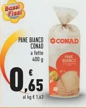Conad Conad - Pane Bianco 400 G(ml) offerta