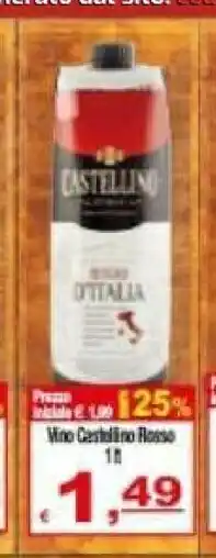 Gros Castellino Vino Rosso 1000 G(ml) offerta