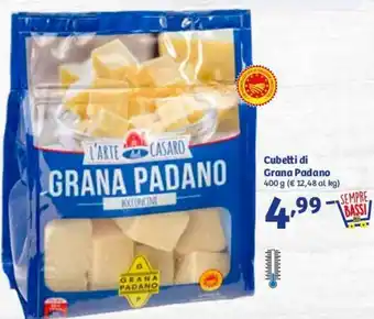 In'S Mercato L'Arte del Casaro Cubetti di Grana Padano 400 g offerta
