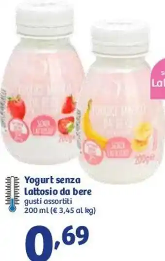 In'S Mercato Yogurt Senza Lattosio Da Bere 200 ml offerta