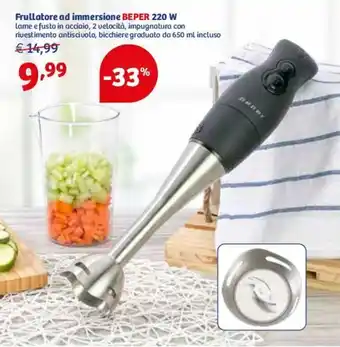 In'S Mercato Beper Frullatore Ad Immersione 220 W offerta
