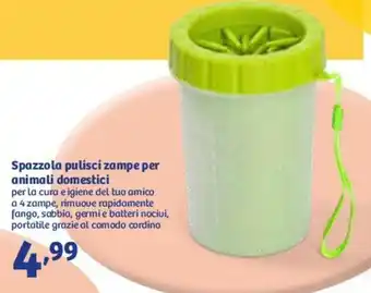 In'S Mercato Spazzola Pulisci Zampe Per Animali Domestici offerta
