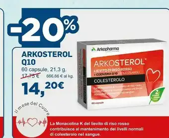 Coop Arkopharma Arkosterol Q10 60 Capsule offerta