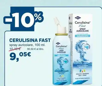 Coop Cerulisina Fast Spray Auricolare 100ml offerta