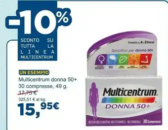 Multicentrum Donna 50+ 30 Compresse 49g