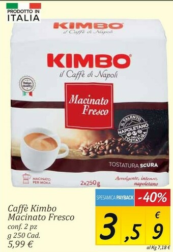Carrefour Market Kimbo Caffè offerta