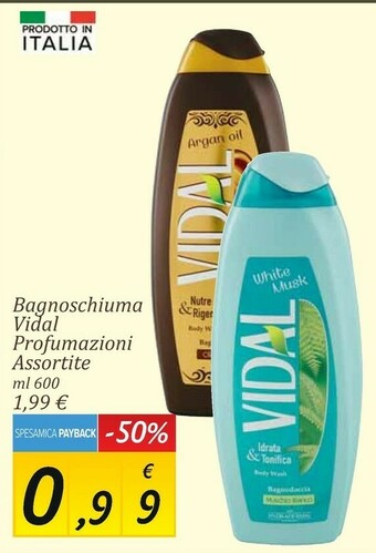 Carrefour Market Vidal Bagnoschiuma offerta