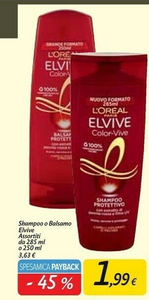 Carrefour Market L'Oreal Shampoo offerta