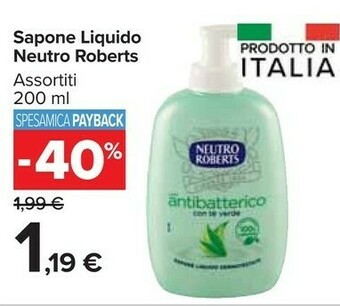 Carrefour Market Neutro Roberts Sapone Liquido offerta