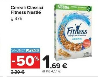 Carrefour Market Nestlè Fitness Cereali 375 G(ml) offerta