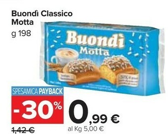 Carrefour Market Buondi Motta Classico offerta