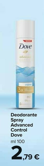 Carrefour Market Dove Deodorante Spray Advanced offerta