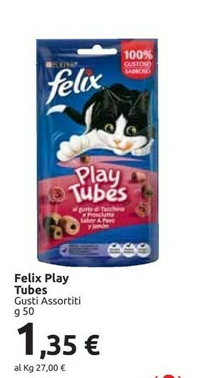 Carrefour Market Purina Felix Play Tubés offerta