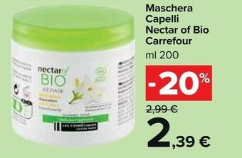 Carrefour Market Carrefour Maschera Capelli Nectar Of Bio offerta