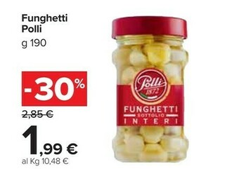 Carrefour Market Polli Funghetti Sottolio Interi 190 G(ml) offerta