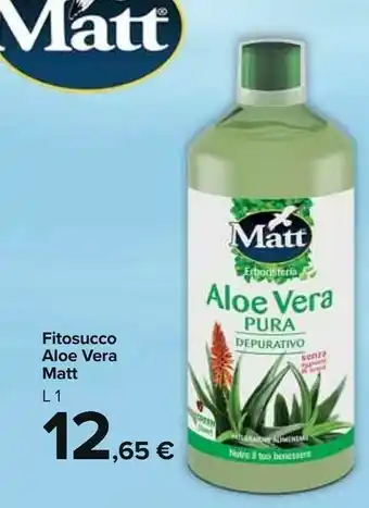 Carrefour Matt Fitosucco Aloe Vera offerta