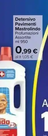 Carrefour Mastrolindo Detersivo Pavimenti offerta
