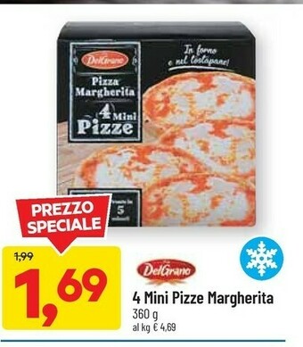 DPiù Del grano 4 Mini Pizze Margherita offerta