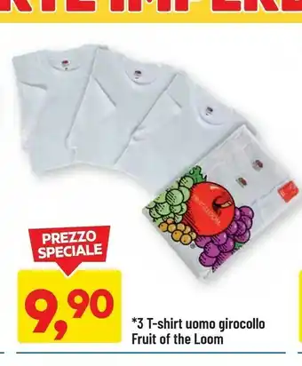DPiù Fruit of the loom T-shirt Uomo offerta