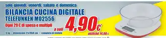 DPiù Telefunken Bilancia Cucina Digitale offerta