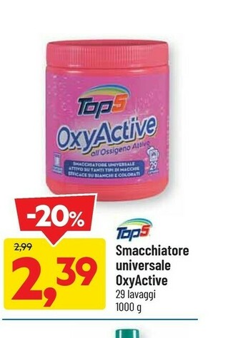 DPiù Top5 Smacchiatore Universale Oxyactive offerta