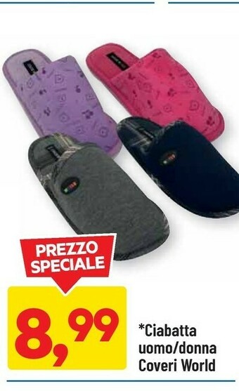 DPiù Ciabatta Uomo Donna offerta