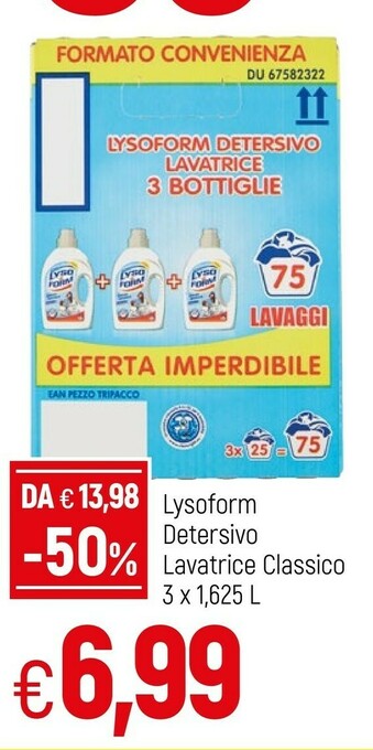 Famila Lysoform Detersivo lavatrice offerta