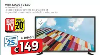Famila Miia 32A02 Tv 32' Led offerta