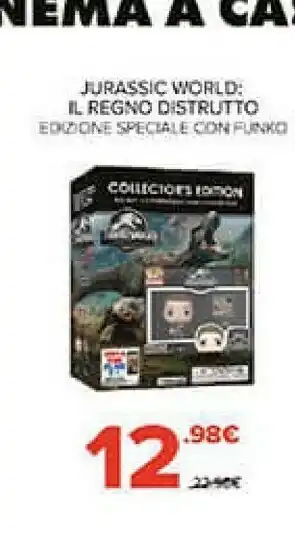 Funko Jurassic Word Il Regno Distrutto Edizone Speciale Con