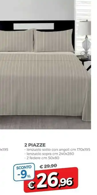 Famila Completo Letto In Flanella 2 Piazze Lenzuolo Sotto Con Angoli offerta
