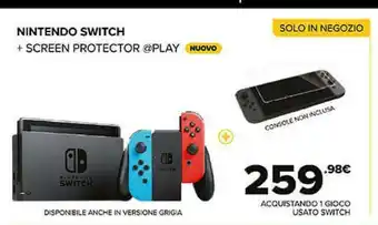 Gamestop Nintendo Switch + Screen Protector offerta