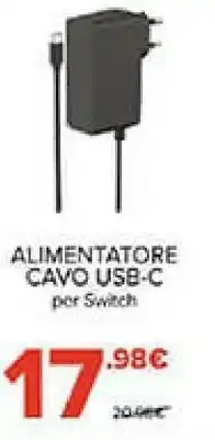 Gamestop Alimentatore Cavo Usb-c Per Switch offerta