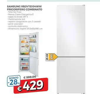 Famila Samsung RB3VTS104WW Frigorifero Con Congelatore Libera Installazione 317 L E Bianco offerta
